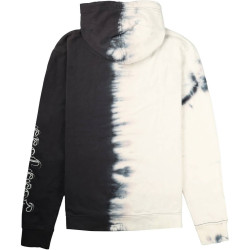 Sean John Script Logo Bleach Effect Hoodie Black