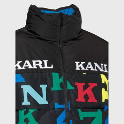Karl Kani KK Retro Block Reversible Logo Puffer Jacket multicolor