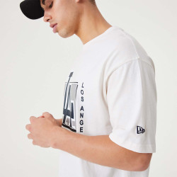 NEW ERA LA Dodgers MLB Team Wordmark White Oversized T-Shirt White