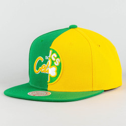 Mitchell & Ness SPLIT CROWN SNAPBACK HWC BOSTON CELTICS Green