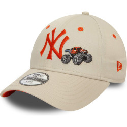 Detská šiltovka New Era 940K MLB New York Yankees Child Monster Truck Light Beige 9FORTY Adjustable Cap bledohnedá