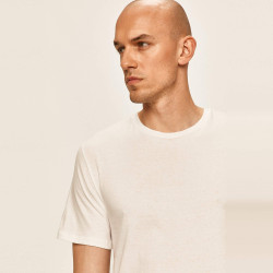 Pánske bavlnené tričká Champion 2 T-Shirts Round Neck biele