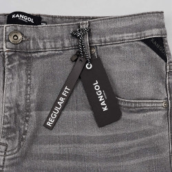 Džínsy Kangol Zanie Plus Jeans Grey Wash šedé