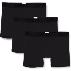 Levis Men Premium Boxer Brief (3-Pack) Black