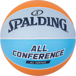 Spalding All Conference Orange Blue Rubber Basketball (sz. 5)