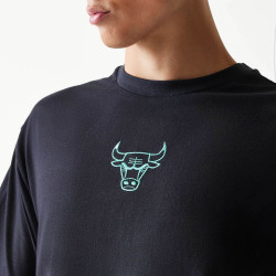 Tričko New Era Chicago Bulls NBA League Essential Black Oversized T-Shirt čierné
