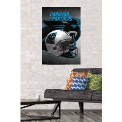 Plagát NFL Poster Carolina Panthers Helmet