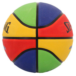 Spalding Rookie Gear Multi Color Rubber Basketball (sz. 4)