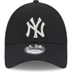 NEW ERA 940W MLB New York Yankees Metallic Logo Womens Black 9FORTY Adjustable Cap Black