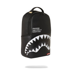 Sprayground Shark Central 2.0 Black On Grey Sp Dlxsv Backpack Black