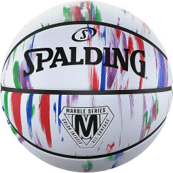 Spalding Marble Series Rainbow Rubber Basketball (sz. 7)