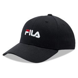 Fila BRASOV 6 panel cap with linear logo - strap back Black