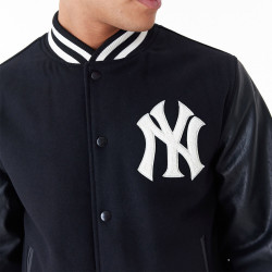 NEW ERA New York Yankees MLB World Series Black Varsity Jacket