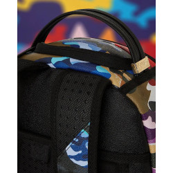 Sprayground Backpack Sliced And Diced Camo Backpack Blue Multi