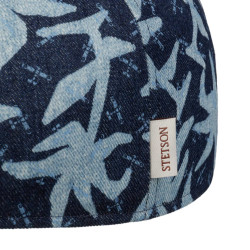 Stetson Texas Denim Print blue denim with palms print