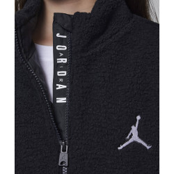 Dievčenská bunda JORDAN Jumpman Sherpa jacket čierna