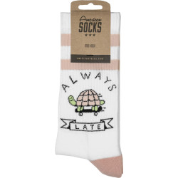 American Socks Always Late - Mid High White