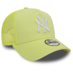 Detská šiltovka so sieťkou New Era MLB 940K New York Yankees Youth League Essential Pastel Green 9FORTY A-Frame Adjustable Trucker Cap neónovo zelená