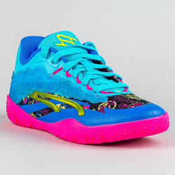 Basketbalové tenisky Puma wmns Stewie 3 Midnight In Tokyo Shoe Bright Aqua/Fluro Pink Pes/Black