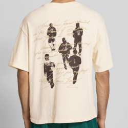 Pánske tričko Karl Kani Signature Washed Oversized T-Shirt krémovo biele