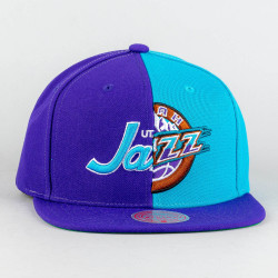 Mitchell & Ness SPLIT CROWN SNAPBACK HWC UTAH JAZZ Purple