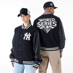 NEW ERA New York Yankees MLB World Series Black Varsity Jacket