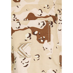 Karl Kani KK Small Signature Washed Camo Shorts sand
