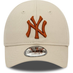 Detská šiltovka New Era 940K MLB New York Yankees Toddler League Essential Stone 9FORTY Adjustable Cap krémovo biela