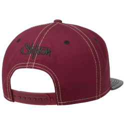 Stetson Baseball Cap Shaka Cotton wine red/black