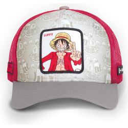 Capslab One Piece Trucker Luffy Beige