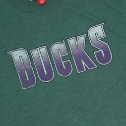 Mitchell & Ness NBA Slub S/S Tee MILWAUKEE BUCKS DARK GREEN