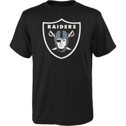 Outer Stuff NFL Primary Logo Ss Tee Raiders Black