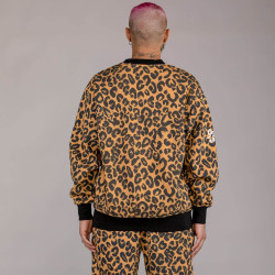 Grimey Wear Westbound All Over Print Crewneck Leopard