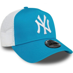 Detská šiltovka so sieťkou New Era 940K MLB New York Yankees Child League Essential Bright Blue A-Frame Trucker Cap bledomodrá