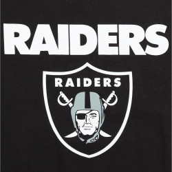 Re:Covered NFL Core Logo T-Shirt Las Vegas Raiders Solid Black