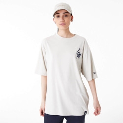 NEW ERA New York Yankees MLB Food Graphic Stone Oversized T-Shirt Cream