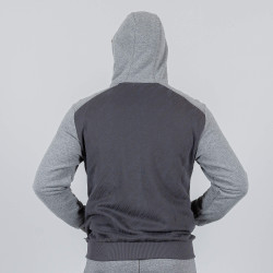 Peak Tony Parker Hoodie Sweater With Front Zipper Dk.Grey