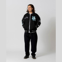 Jacker Big Pharma Varsity Jacket Black