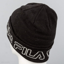 Fila Slouchy Beanie Outline Logo Black