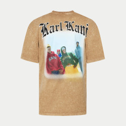 Karl Kani Small Signature Washed Print Tee sand