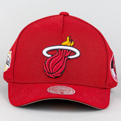 Šiltovka Mitchell & Ness Miami Heat NBA Double Clutch Pro Snapback červená