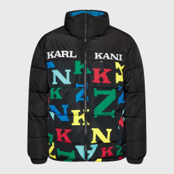 Karl Kani KK Retro Block Reversible Logo Puffer Jacket multicolor