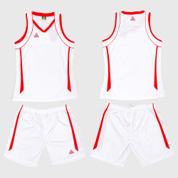 Dámska basketbalová súprava PEAK Basketball Uniform bielo-červená