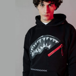 Sprayground Shark In The Pocket Hoodie Black