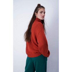 Champion Wmns Bookstore Crewneck Sweater Orange