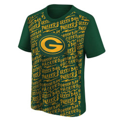 Outerstuff Exemplary Ss V-Neck Tee Green Bay Packers - 8-20Y - Green