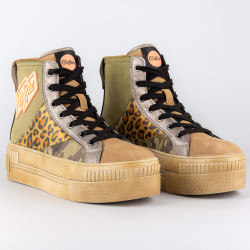 Buffalo Paired Laceup Hi Leo/Brown