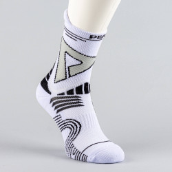 Peak Flash 5 Basketball Sock White