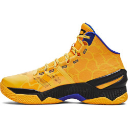 Under Armour Unisex Curry 2 'Double Bang' Basketball Shoes Steeltown Gold / Taxi