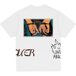 Tričko Jacker Handucuffs T-Shirt biele